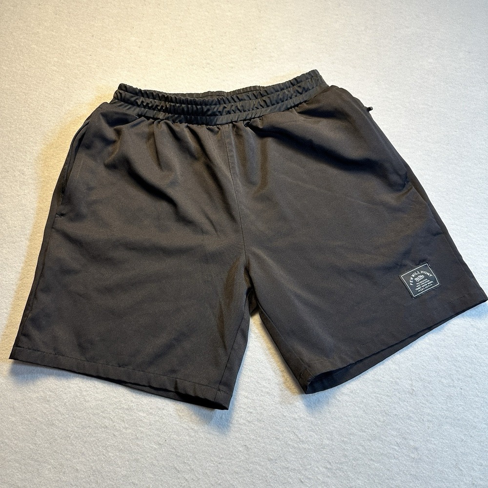 Few Will Hunt Athletic Shorts Black MMA Jiu Jitsu Fighting Training Mens Large